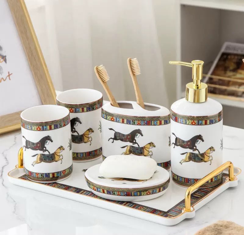 wholesale quality hermes bathroom accessories set model no. 6